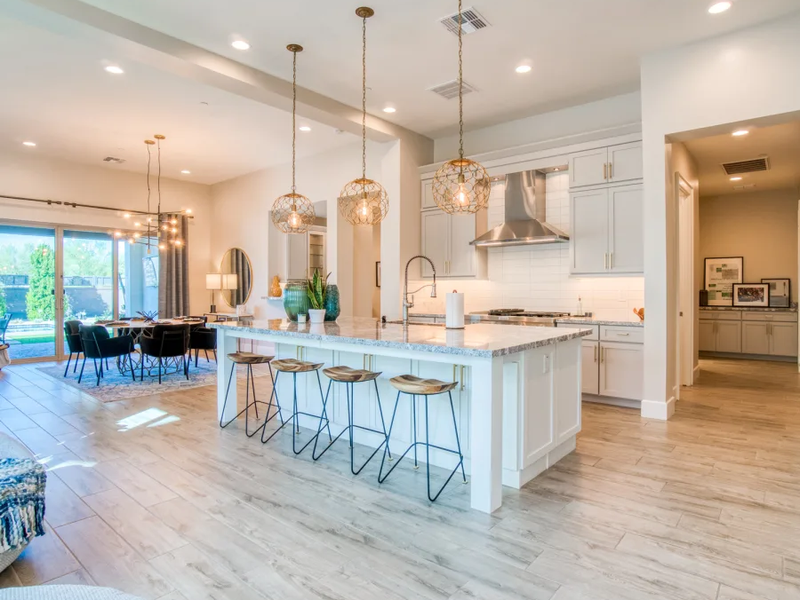 Hardwood flooring in a modern and stylish San Diego home